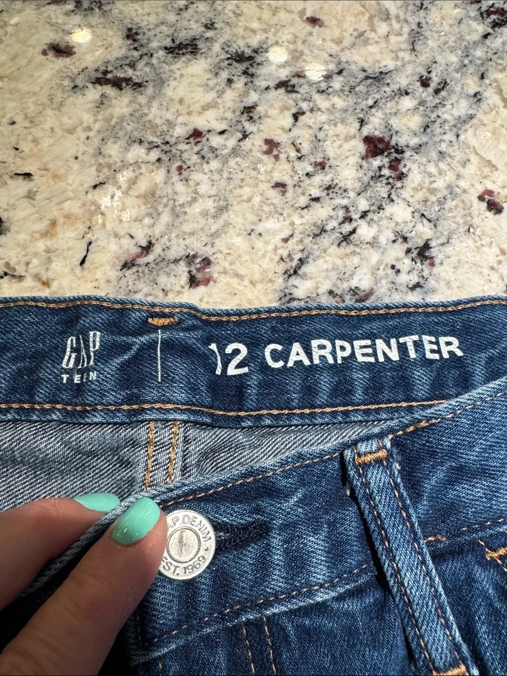 Gap Classic Teen Carpenter Jeans - Blue